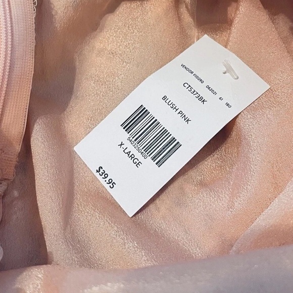 NWT Willow & Root Women's Blush Pink Crochet Lace Baby Doll Cami Top SZ XL - Picture 7 of 7